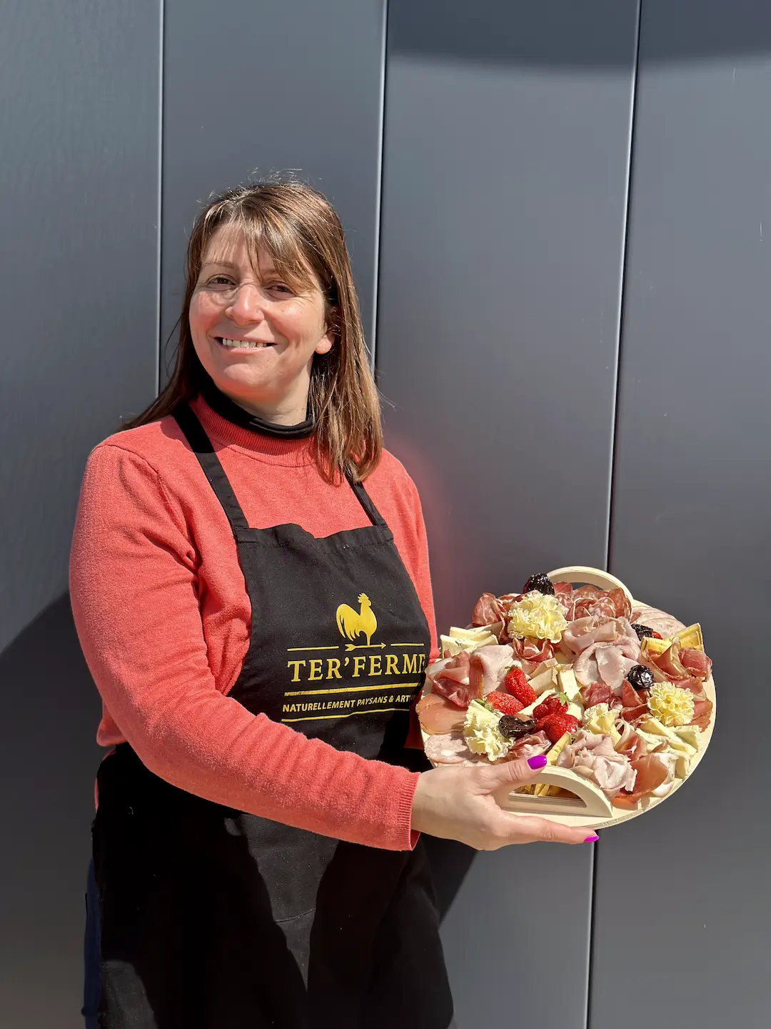 Présentation plateau apéritif Ter'ferme