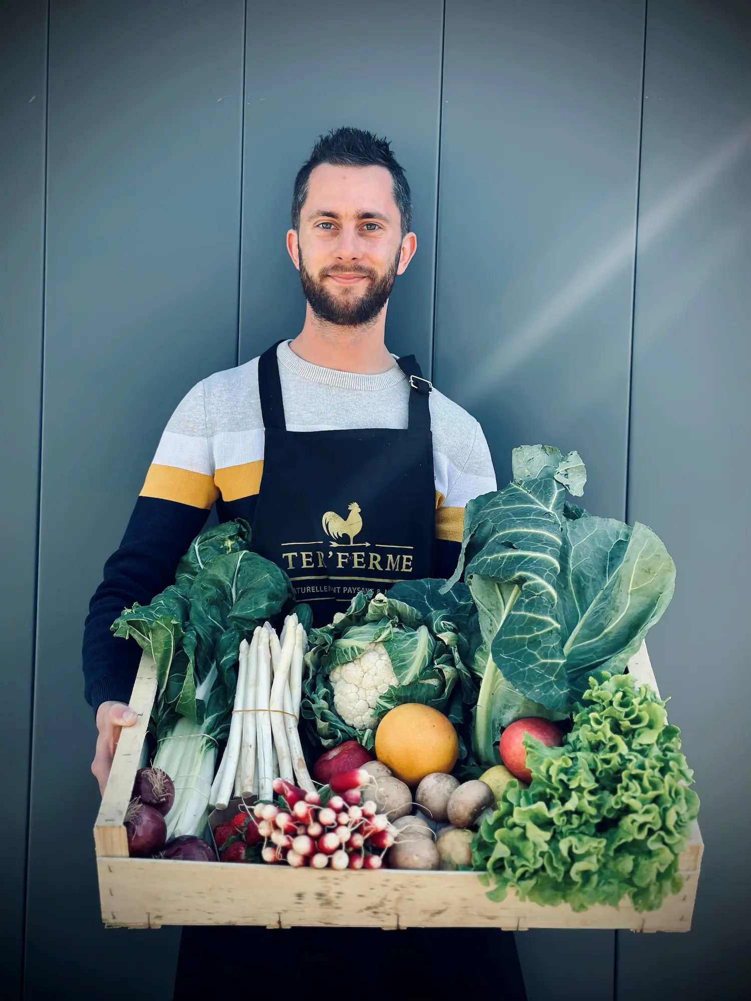 jimmy de Ter'ferme, présentation de légume